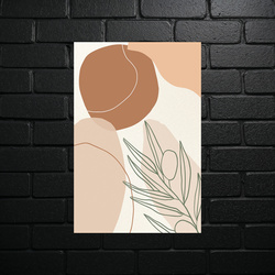 Minimalist Harmony - Abstract Composition - shiny glitter