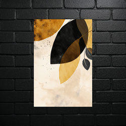 Golden Leaves Abstract