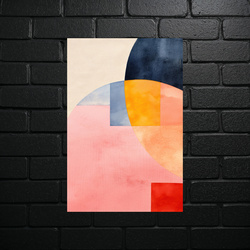 Geometric Harmony in Pastels - shiny glitter