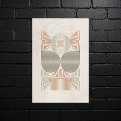 Geometric Line Harmony - shiny glitter