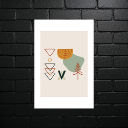 Geometric Harmony Minimalist Art - shiny glitter