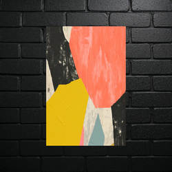 Geometryczna Harmonia w Koralach - błyszczący brokat