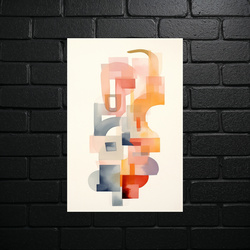 Pastel Abstract Harmony - shiny glitter