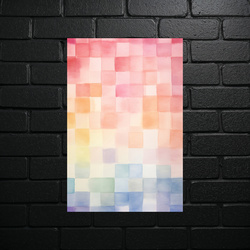 Pastel Dawn Mosaic - shiny glitter
