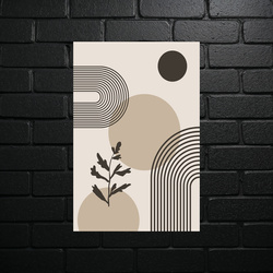 Minimalist Geometric Harmony - shiny glitter