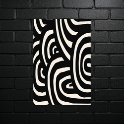 Monochromatic Wave Abstract - shiny glitter