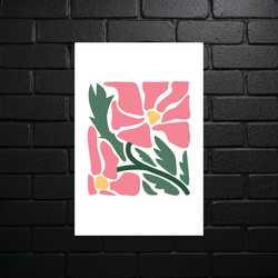 Pink Flower - Minimalist Composition