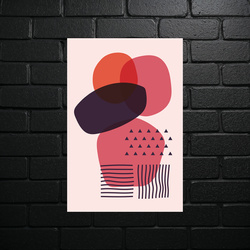 Geometric Harmony in Pink - shiny glitter