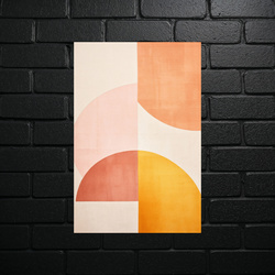 Geometric Harmony in Pastels - shiny glitter