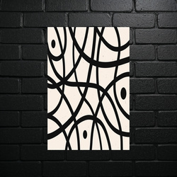 Abstract Line Harmony - shiny glitter