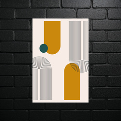 Golden Geometric Harmony - shiny glitter