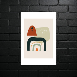 Minimalist Abstraction - Geometric Harmonies - shiny glitter