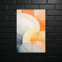 Morning Abstract in Orange - shiny glitter