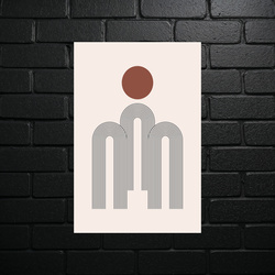 Minimalistyczne Arkady w Terakocie - błyszczący brokat