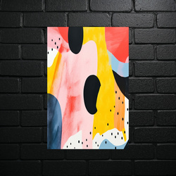 Abstract Color Symphony - Aluminium Art Masterpiece - shiny glitter