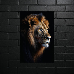 Majestic Lion - Portrait of a King - shiny glitter