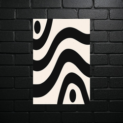 Modern Wave of Abstraction - shiny glitter