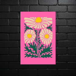 Pink Daisies - Artistic Aluminum Print
