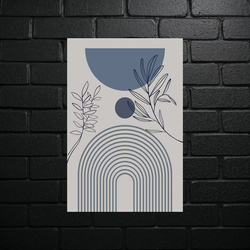 Geometric Serenity Composition - shiny glitter