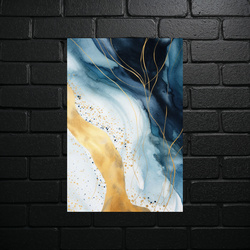 Golden Lagoon - Abstract Wave - shiny glitter