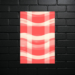 Pink Wave Geometry - shiny glitter