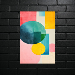 Chromatic Geometric Symphony - shiny glitter