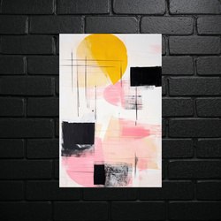 Solar Minimalist Abstraction - shiny glitter