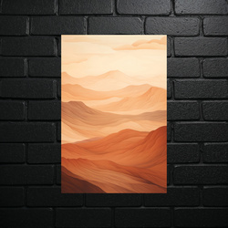 Desert Harmony - Aluminum Art Print - shiny glitter