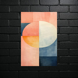 Geometric Harmony - Abstract Color Mosaic - shiny glitter