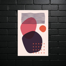 Geometric Harmony in Pink - shiny glitter