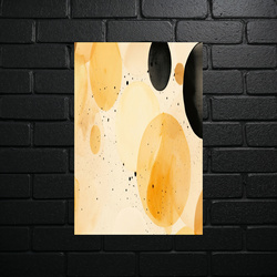 Golden Abstract: Amber Drops - shiny glitter