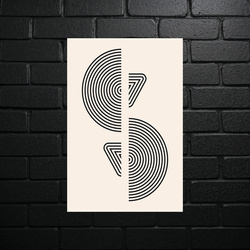 Minimalist Sound Geometry - shiny glitter