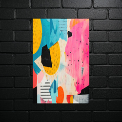 Abstract Color Symphony - shiny glitter