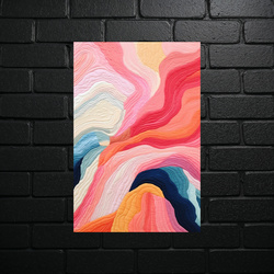 Color Waves - Abstract Harmony - shiny glitter