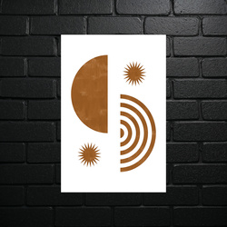 Minimalist Solar Harmony - shiny glitter