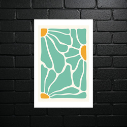 Geometric Mint - Modernist Composition - shiny glitter