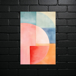 Geometric Harmonies - Abstract Color Cascade - shiny glitter