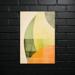 Geometric Harmony - Abstract Aluminum Print - shiny glitter