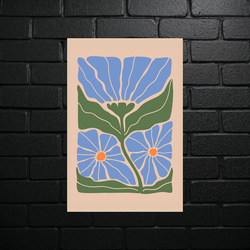 Błękitne Kwiaty - Botaniczna Harmonia - błyszczący brokat