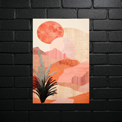 Desert Harmony at Sunset - shiny glitter