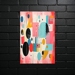 Urban Pink Abstract - shiny glitter