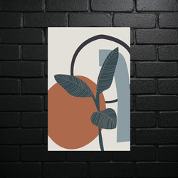 Botaniczna Harmonia w Sepii - błyszczący brokat