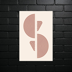 Geometric Harmony - shiny glitter