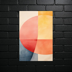 Geometryczna Harmonia - Abstrakcyjna Fala Kolorów - błyszczący brokat