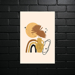 Boho Tęcza z Palmami - błyszczący brokat