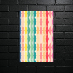 Geometric Rainbow - Aluminum Art Print - shiny glitter