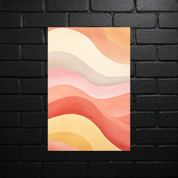 Abstract Wave Harmony - shiny glitter